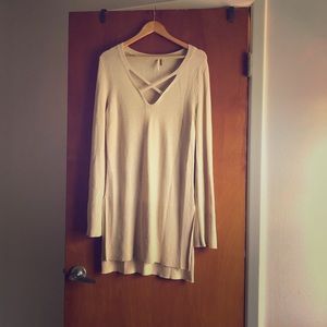 Free People cream tunic